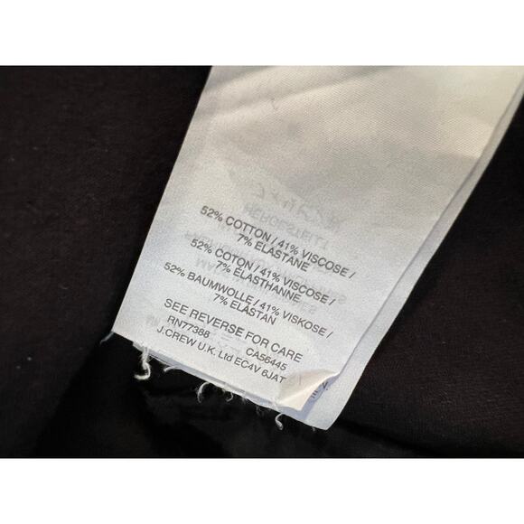 J Crew Martie Stretch Cotton Cropped Pants Black 8 - Picture 5 of 5